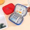 Портативная мини-аптечка пустая маленького размера дорожный чехол для лекарств молнии удобный карман для таблеток для путешествий домашнего использования