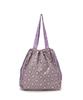 Pocketable Cat Print Eco Bag for Women 502064001624 Lavender [TOPKAPI]