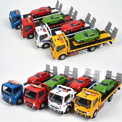1/60 сплав трафик дорожный спасательный эвакуатор модель автомобиля литой инженерный прицеп грузовик модель имитация подарок B254