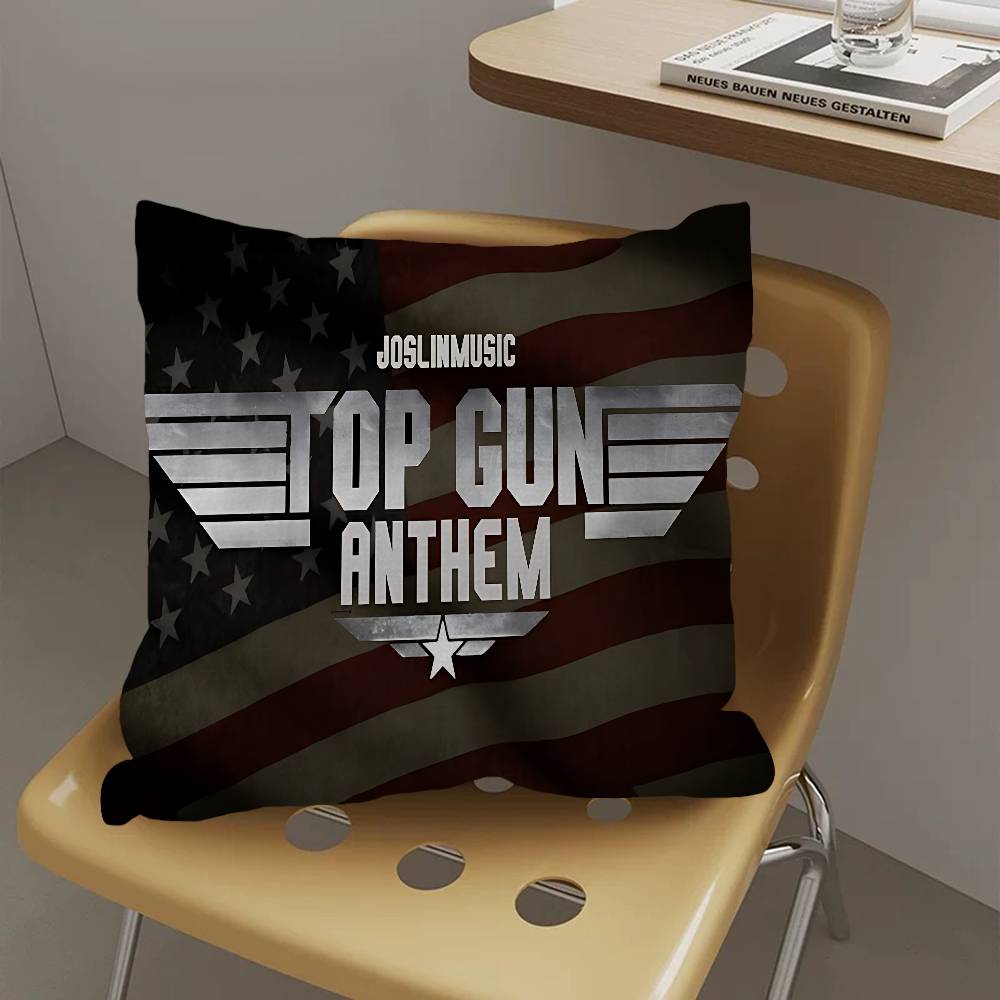 T-Top Gun Pillowcase Toon Gift Cushion Cover Bedroom Home Sofa Chair Seat Decor Pillow Case