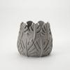 Decorative Gray Leaf-shaped Pot for Plants