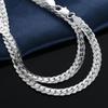Gift Jewelry Charms Necklace 5MM Silver Plated 20" Inch Chain