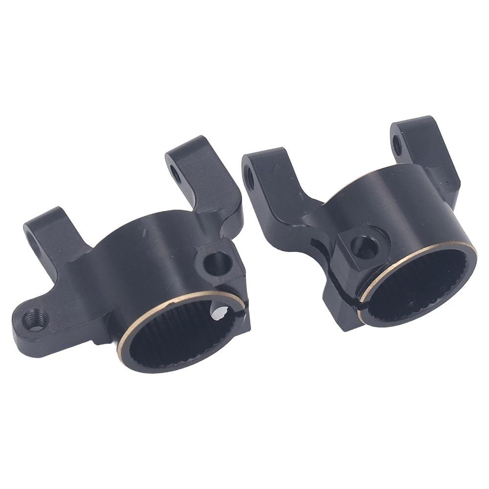 2Pcs/Set Black Brass C Hub Carriers for Axial SCX10 II AR44 1/10 RC Crawler Off-Road Use