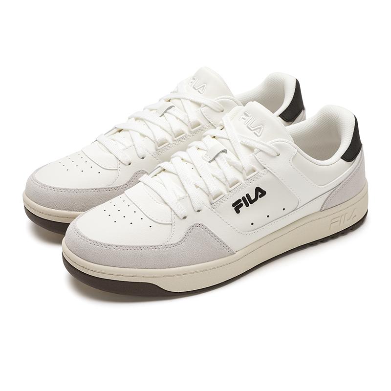 Fila TARGA 1 Низкие скейтбордические кроссовки с высокой износостойкостью Мужские Бело-серые F12M512210FSA