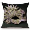 Venice Masquerade Mask Fashion Venetian Masks Art Sofa Pillowcase Linen Beauty Store Girl Room Decoration Pillow Cushion Cover