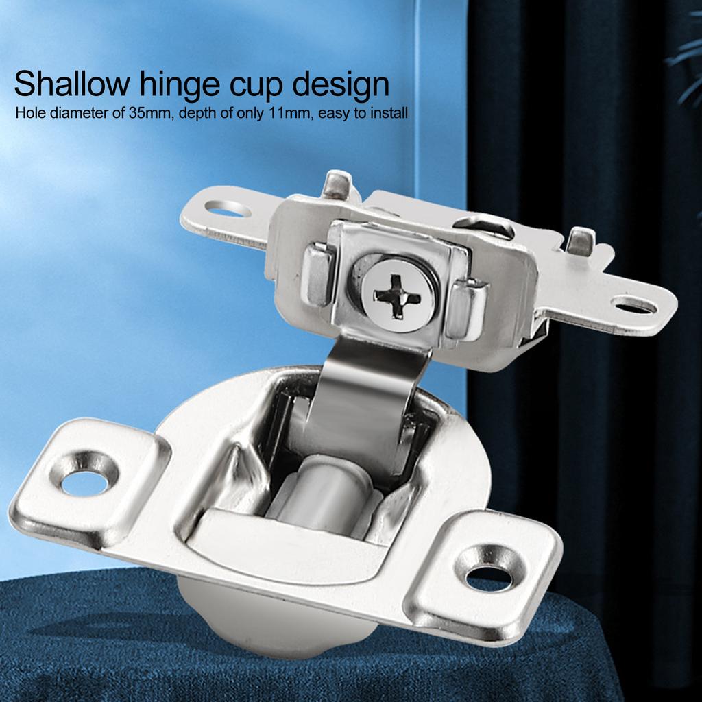 Kitchen Cabinet Hidden Hinges Hydraulic Damping Cold-Rolled Steel Invisible Cushioned Door Hinge for Doors Window Accessories