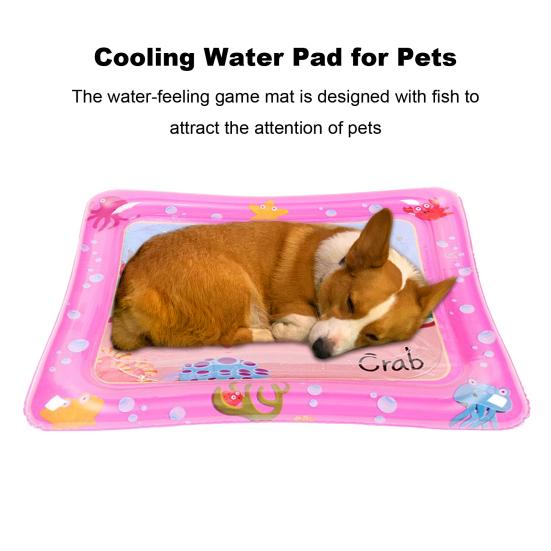 Игровой коврик с датчиком воды, утолщенный охлаждающий коврик для воды, интерактивный сенсорный коврик для воды, многофункциональный детский игровой коврик для кошек и детей