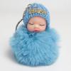 Cartoon Plush Sleep Doll Keychain Cute Plush Coal Ball Backpack Pendant Creative DIY Children's Plush Doll Pendant Accessories Car Pendant For Friends
