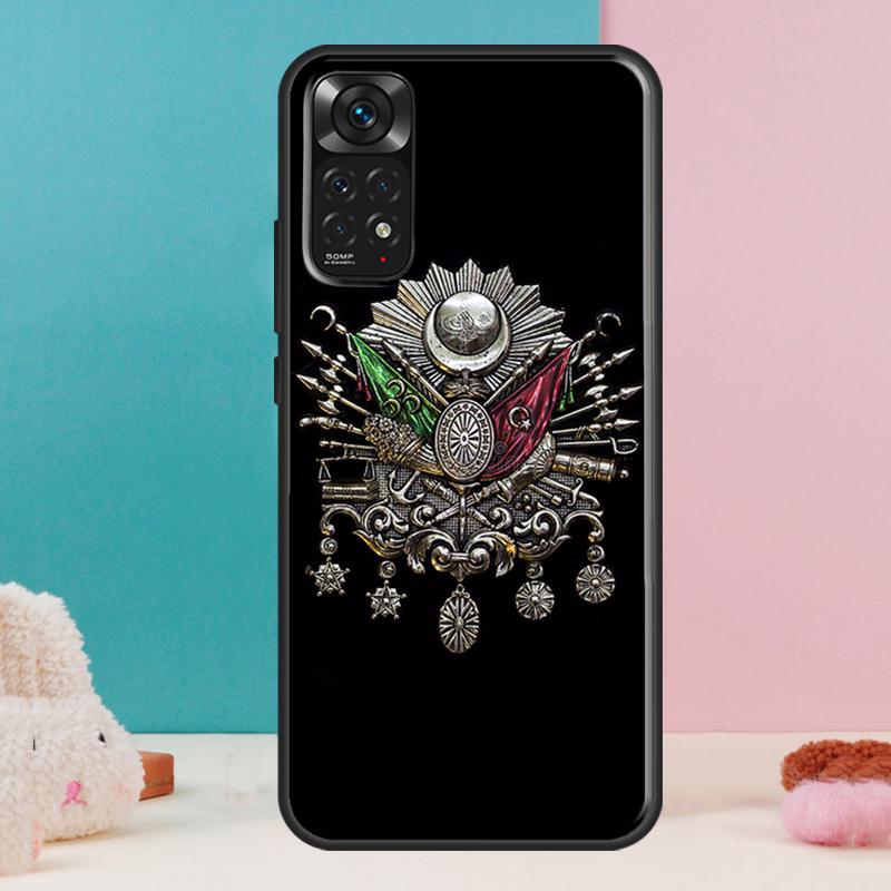 Чехол-органайзер с гербом Османской империи для Xiaomi Redmi Note 12 11 10 9 8 Pro 9S 10S 11S 12S Redmi 12C 9A 9C 10A 10C Coque