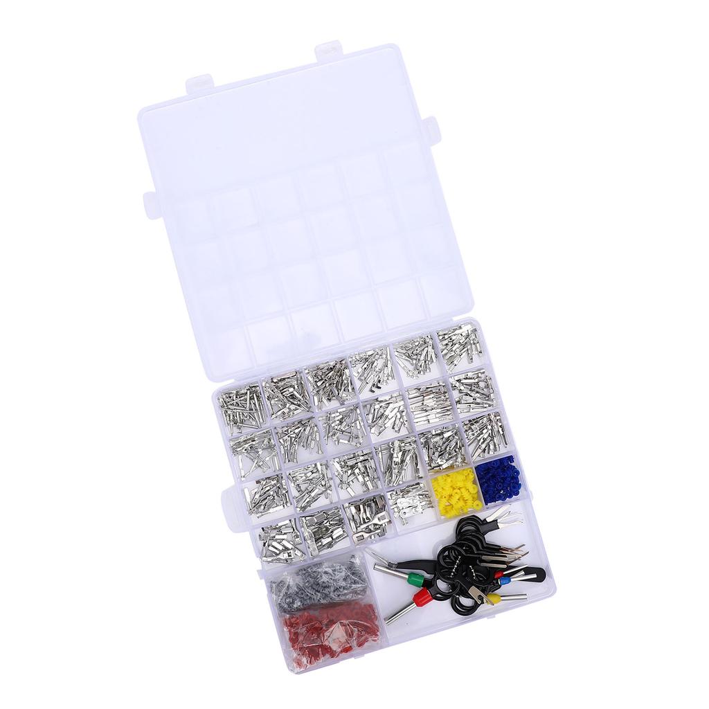 Pin Connector Kit Car Electrical Wire Connector Terminal Pins with Pin Terminal Removal Tool for Automotive Motorcycle