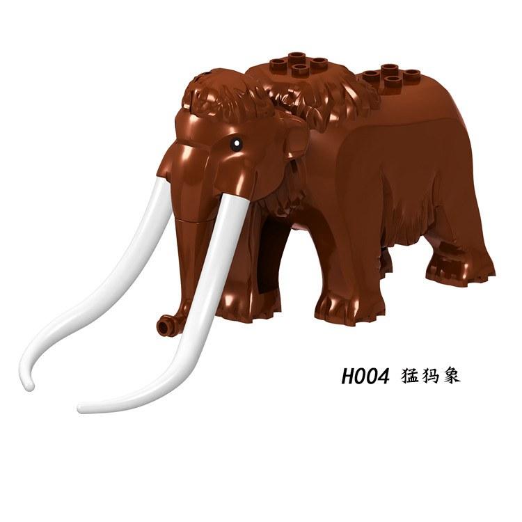 non-toxic Locking Dinosaur Animals Tiger Leopard Polar Bear Elephant Shark Black Camel Building Blocks Toys For Children Animal Locking