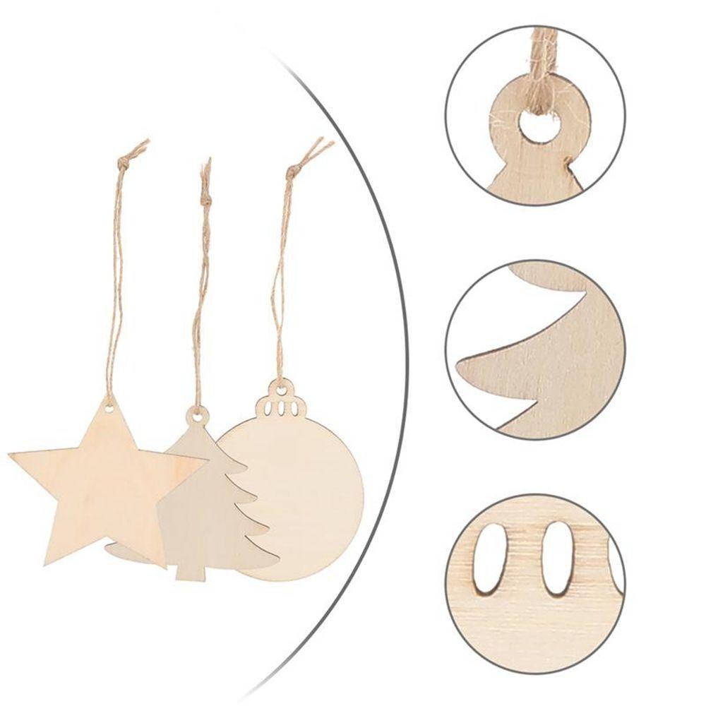 Christmas Tree Ornaments Christmas Decorations Christmas Tree Pendant Wooden Tags Wooden Slices