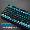 Luminous Wired Keyboard & Mouse Set with Floating Keycaps - USB, Mechanical Feel for Gaming Desktops & Laptops