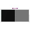 Retractable Side Awning 220x500 cm Black