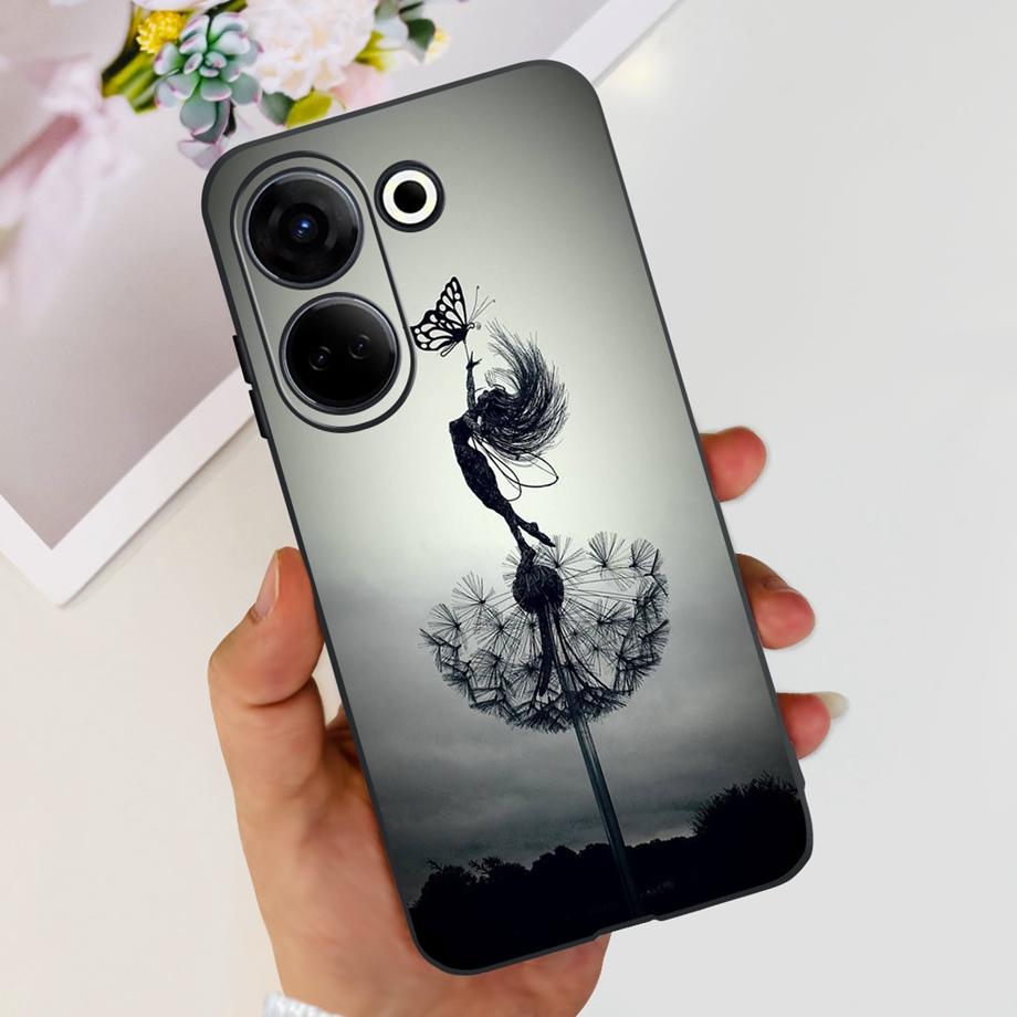 Чехол для Tecno Camon 20 Pro 5G 4G Чехол-крышка для Tecno Camon 20 Бампер Мягкие силиконовые чехлы для телефона Для Camon 20 Premier Fundas Дракон