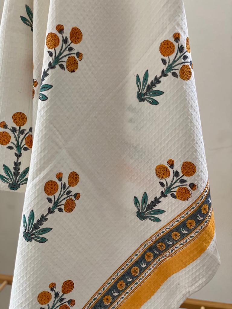 Blockprint Soft Cotton Towel (60-30 Inches)