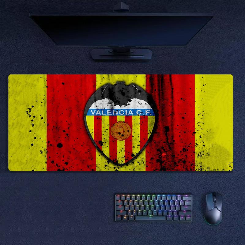 Valencia Club de Fútbol Print Cushion Non-slip Laptop Tablet Big Mousepad XXL Mat Mini PC Playmat With Lock edge