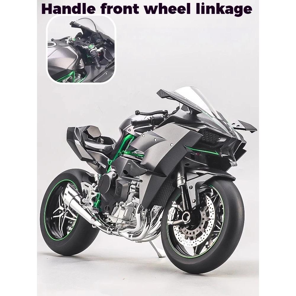 Спрей 1/6 Kavvasaki Racing Ninja 500 H2R Мотоцикл Симуляция Звука Света Форсаж Детский Подарок Коллекционная Ценность Дисплей
