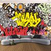 Colorful Graffiti Murals Removable Graffiti Wall Paper Suitable For Restaurant Bar Cafe 3d Wallpaper Home Decor
