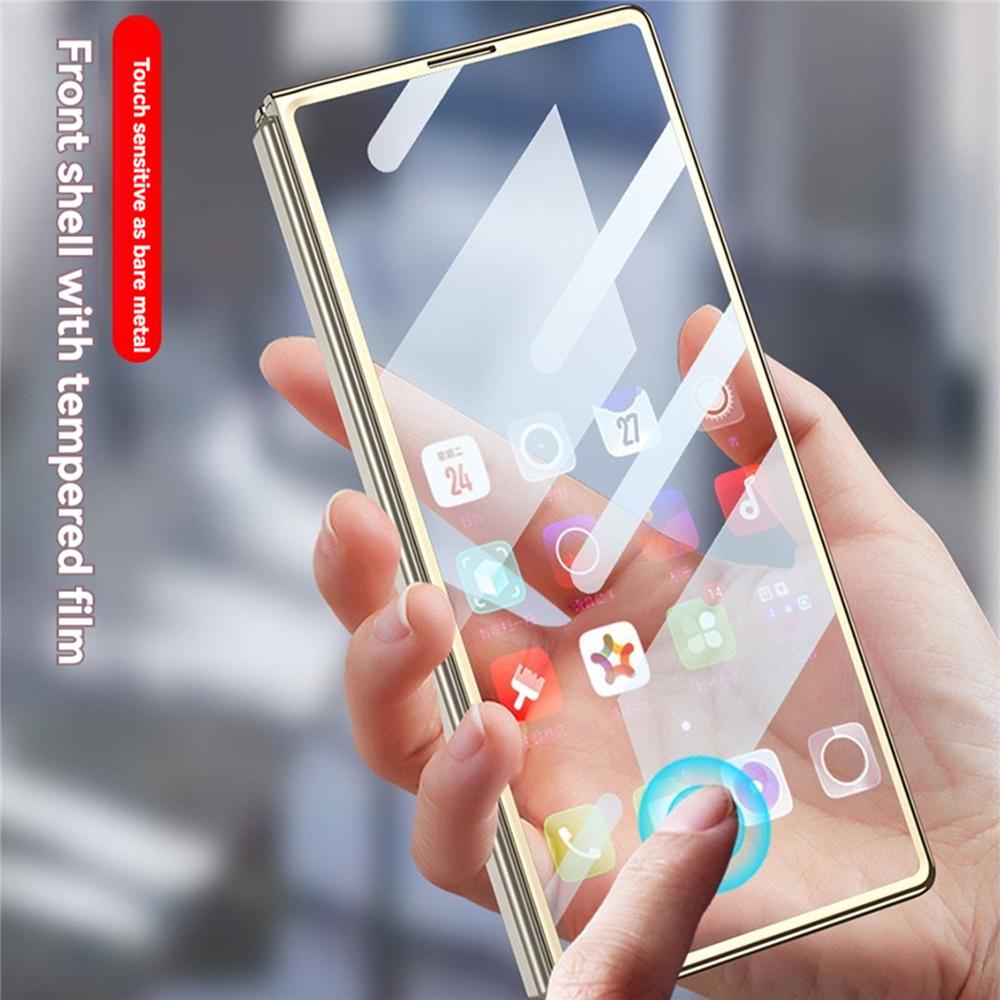 Чехол-книжка с мраморным узором, пылезащитная задняя крышка + защитная пленка для экрана для Samsung Galaxy Z Fold 6, аксессуары