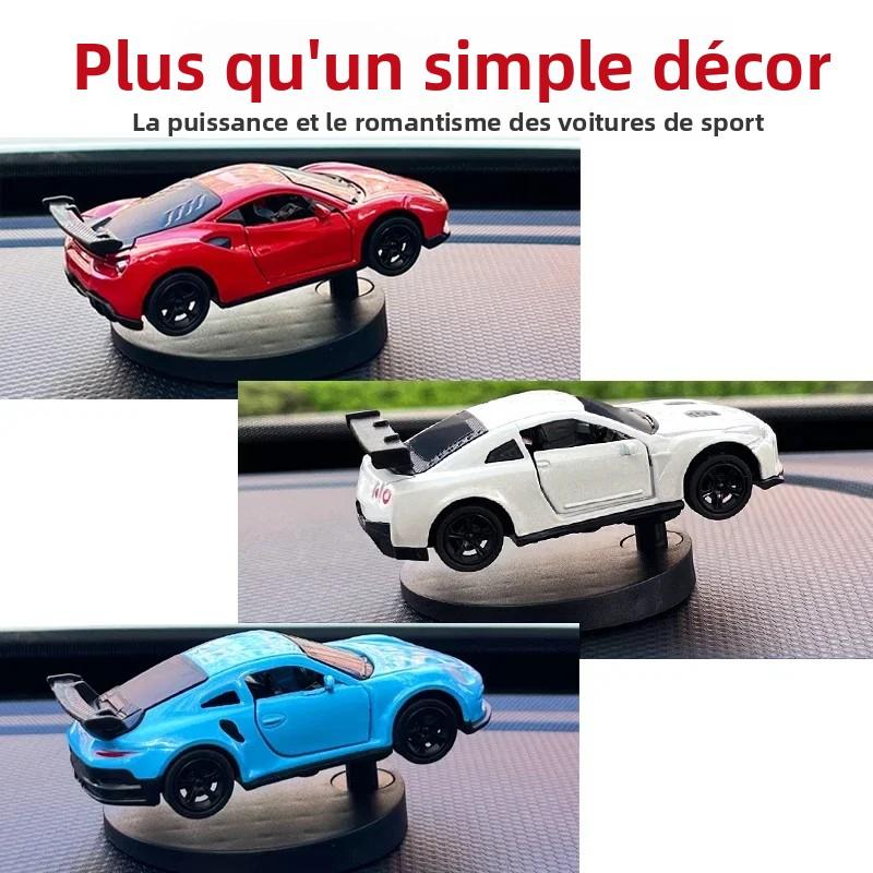 Sports Car Drift Rotating Center Console Decoration Auto Dashboard Turning Racing Model Car Individuality Decor