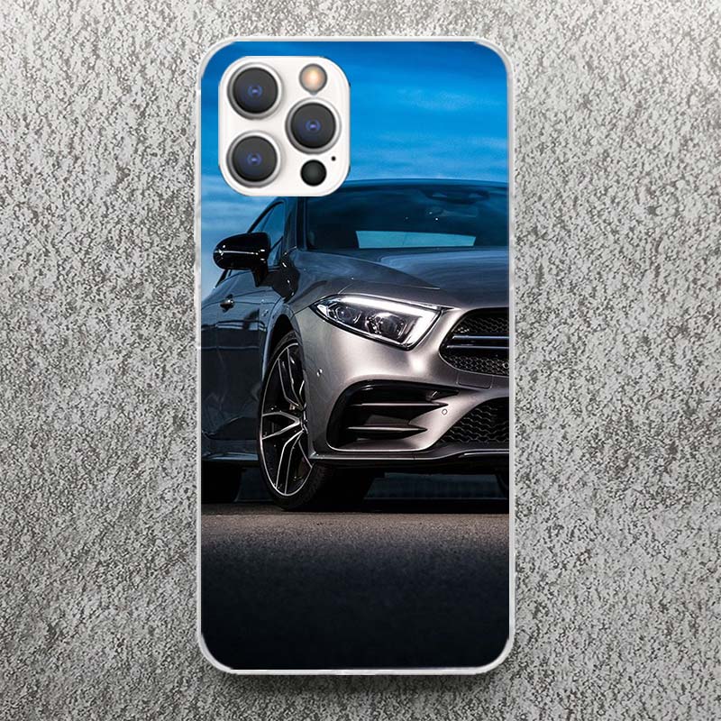 Чехол для телефона со спортивными машинами C63 E63 S63 G63 для iPhone 17 16 15 14 13 12 11 Pro Max Mini Plus Air 7 SE 8 Мягкий силиконовый чехол с принтом Fund