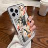 Flower Clear Color Cover For Iphone 16 15 14 Plus 13 12 11 Pro Max 7 8 Plus Xs Max Xr 13 12 Mini Full Camera Protective Silicone Shockproof Soft Case