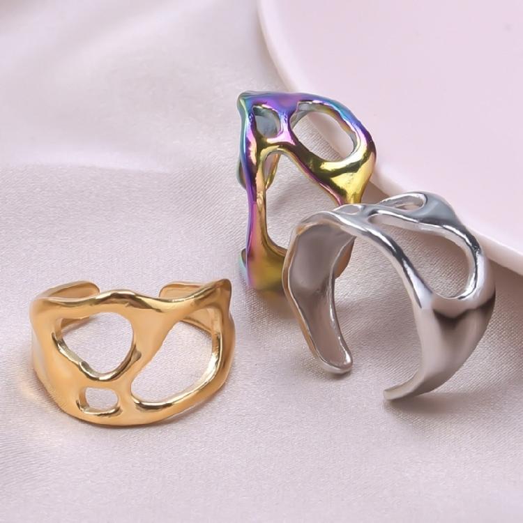 Fashionable Comfortable Rings Unique Irregular Alloy Rings Fashion Accessory Comfortable Wear Ring for Stylish Outfits