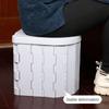 One-piece Design Folding Toilet Use Garbage Bags Camping Toilet Portable Toilet  Car Trip