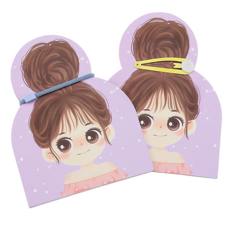 50Pcs Cute Girls Barrettes Display Cards Hair Clips Packing Paper Card For Diy Hair Accessories Retail Price Tags