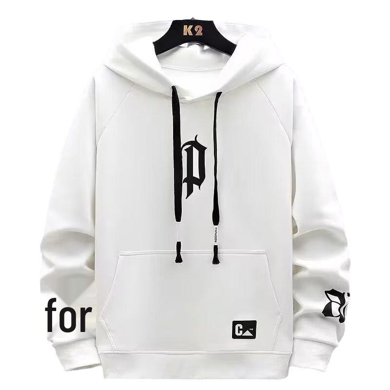 Модное мужское велюровое худи облегающего кроя в корейском стиле на осень/зиму 2025