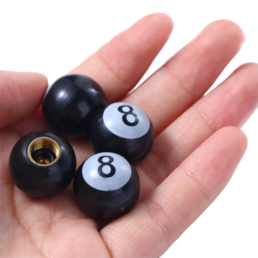 Обода Бильярд Пылезащитные "Пул 8 шар" Колпачки на ниппель шины Пылезащитная крышка Колпаки на колеса Колпачки на ниппель