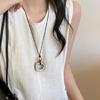 Элегантное колье-подвеска из имитации кости верблюда Statement Necklace Подходит для любителей натуральных аксессуаров