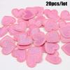 20pcs/lot DIY Love Heart Badge Clothes Sticker Appliques Patches
