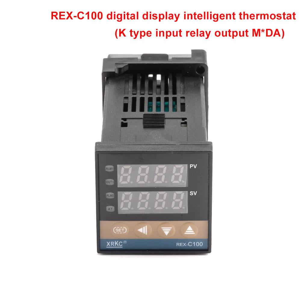 Цифровой ПИД-регулятор температуры REX-C100 REX C100 Термостат + Твердотельное реле 40DA SSR + Термопара K 1м 2м Зонд RKC