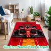 [F1 Racing Car (25) Printed Carpet] Non-slip Office Rug, Cozy Area Carprt for Living Room Use, Soft Home Sofa Chair Mat