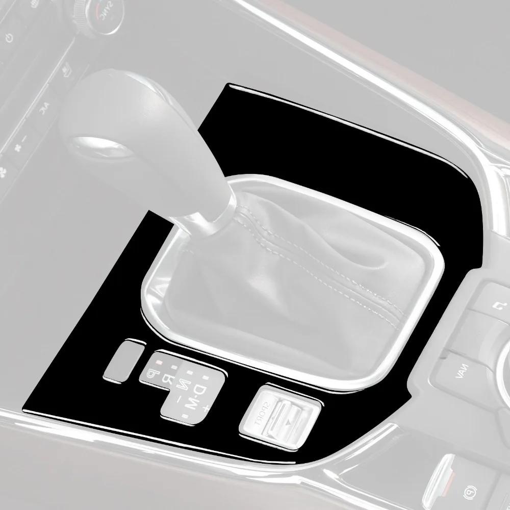 Премиальная глянцевая черная накладка на панель переключения передач консоли для Mazda CX 9 2016 2025 Простая установка гарантирована