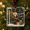 Transparent Money Storage Cards 2Pcs Christmas Cash Gift Holder Ornament, Acrylic Hanging Decor with Holiday Party Santa Snowman Design, Tree Pendant