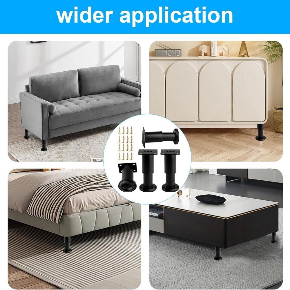 Adjustable Height Furniture Support Legs Heavy-Duty Bed Beam Support Leg Bed Bottom