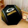 Печать Green Bay Packers Авто 8?Складной зонт с ребрами, ветрозащитный, легкий, автоматический, для ежедневных поездок