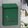 Metal Rustproof Post Box Wall-Mounted Key Locking Premium Mailbox with Top-Loading Letter Slot Drop Box Case