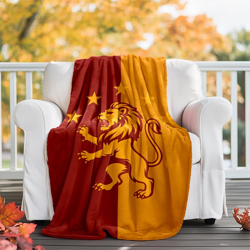 Galatasaray Flannel Blanket Soft All-Season Throw, Design for Camping, Car Travel, Hiking Sofa, Bed, Office Perfect Gift for Parties