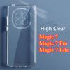 Ультратонкий мягкий прозрачный чехол TPU для Honor Magic 7 Lite 7 Pro, защита линз, мягкий силиконовый прозрачный противоударный чехол для Honor Magic6 Pro 6 Lite
