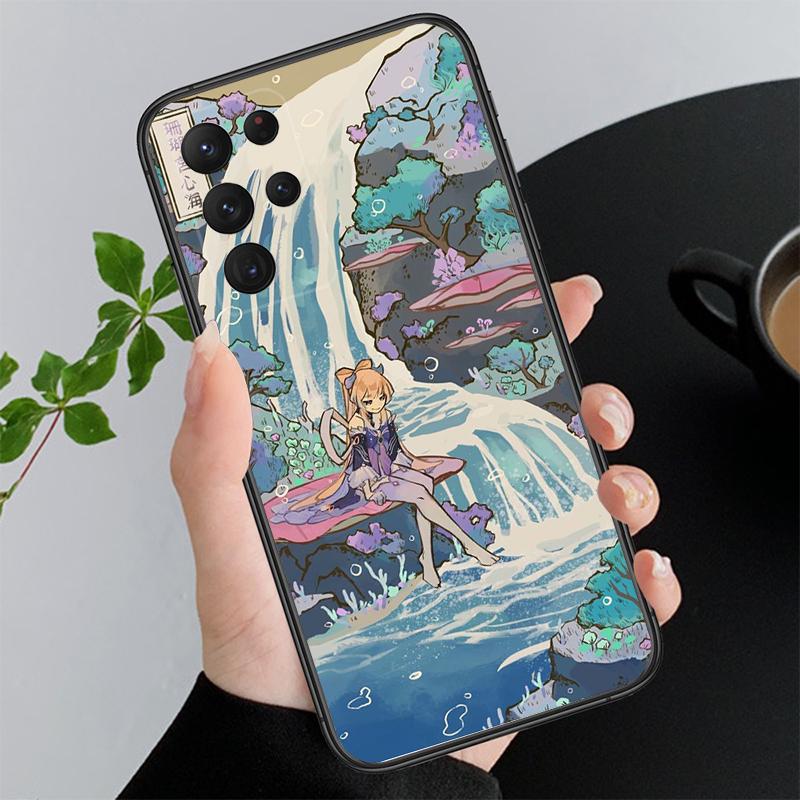 Чехол для телефона Genshin Impact Anime для Samsung A52S A21S A33 A23 A13 A14 A32 A52 A53 A54 A51 A71 M51