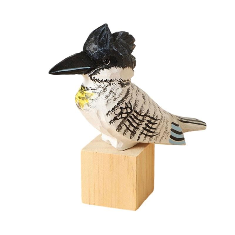 Птица Скульптура Ручная Работа Декоративный Подарок с Блоком Для Любителя Природы
