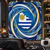 Wall Hanging Tapestry Uruguay Football Print Cloth for Living Room Bedroom Home Decor