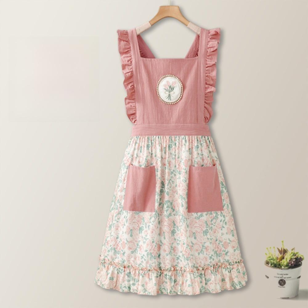 Милый летний тонкий фартук дышащая рабочая одежда новый садовый комбинезон для женщин девушек