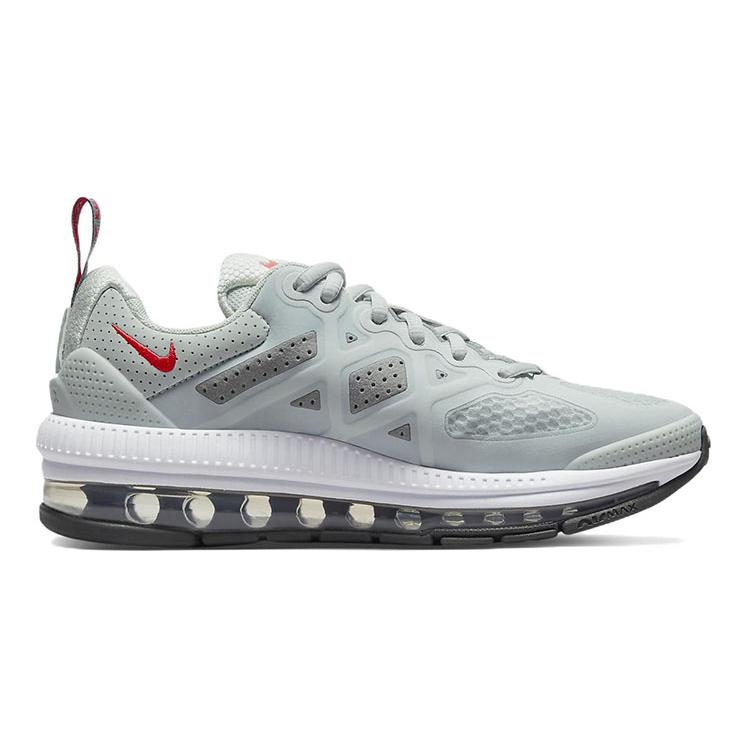Nike Air Max Genome Fabric Low top Running Shoes GS Gray Red CZ4652-007