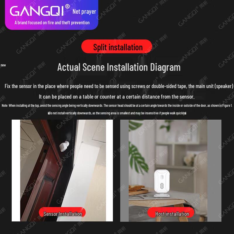 GANGQI KS-SF20R Customizable Sound Welcome Sensor