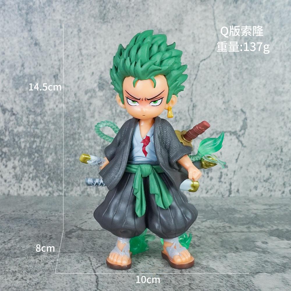 One Piece Anime Action Figure Set Luffy Roronoa Zoro Sabo Portgas D Ace Vinsmoke Sanji Collectible PVC Model Dolls